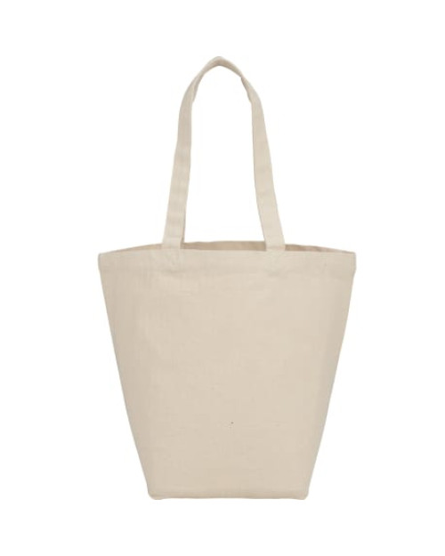 Fourre-tout d'épicerie en toile de coton à chevrons 7oz