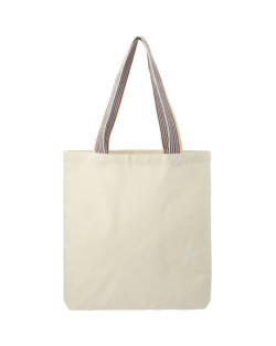 Fourre-tout Convention en coton recyclé arc-en-ciel de 6 oz