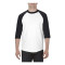 T-shirt manches raglan 3/4 classique pour adultes