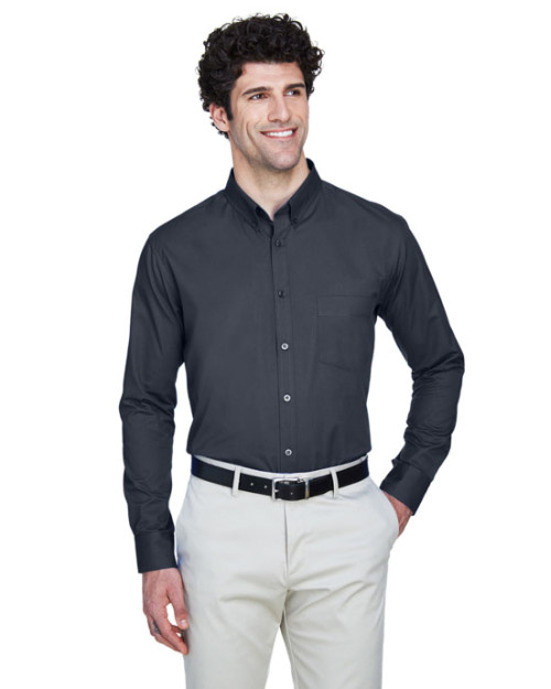 Chemise en twill pour homme Operate de CORE365MC à manches longues