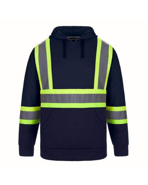 L01375 - Long Haul - Sweat à capuche en polyester haute visibilité pour hommes